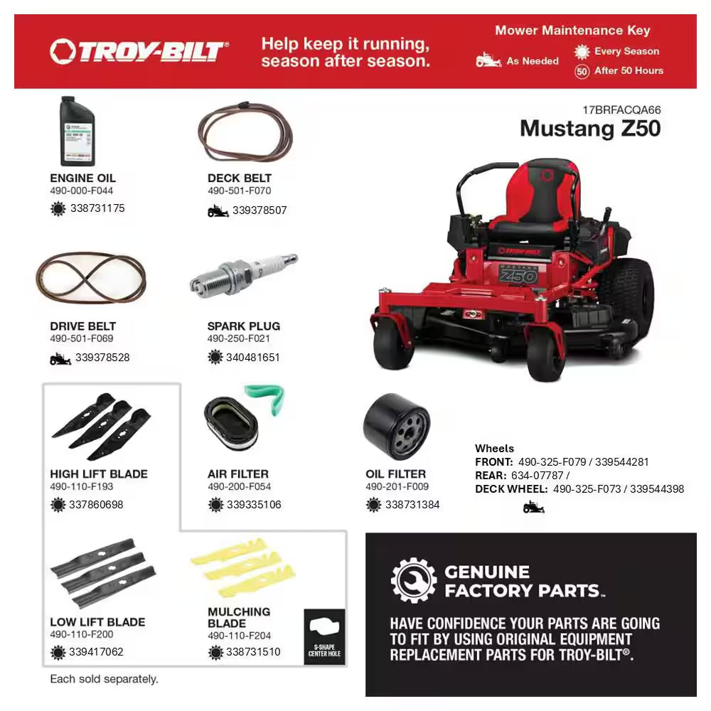 Mustang 50 In. 24 HP V-Twin Kohler 7000 Series Engine Dual Hydrostatic Drive Gas Zero Turn Riding Lawn Mower