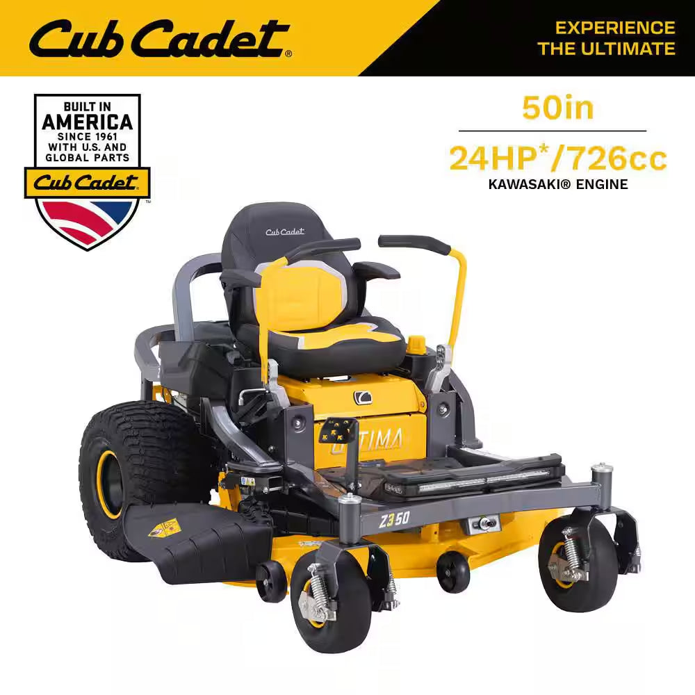 Ultima Z3 60In. Fabricated Deck 24HP V-Twin Kawasaki FR Series Engine Gas Zero Turn Lawn Mower W/Front Wheel Suspension