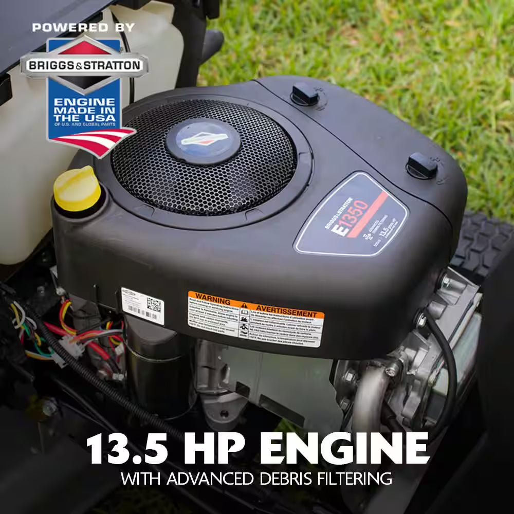 MT100 42 In. 13.5 HP 500Cc E1350 Series Briggs and Stratton Engine 6-Speed Manual Gas Riding Lawn Tractor Mower