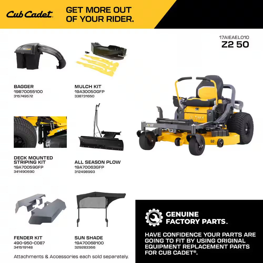 Ultima Z2 50In. Fabricated Deck 23HP V-Twin Kawasaki FR Series Engine Dual Hydro Drive Gas Zero Turn Riding Lawn Mower