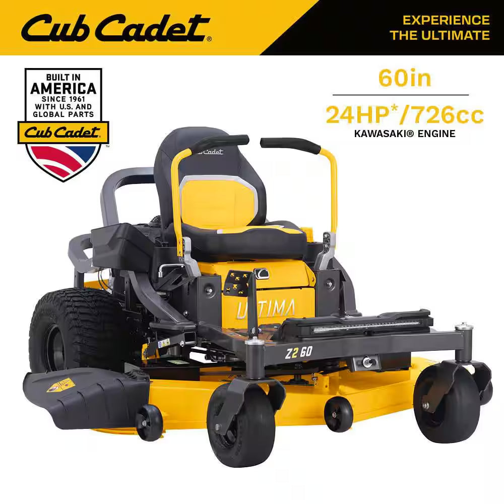 Ultima Z2 46In. Fabricated Deck 21.5HP V-Twin Kawasaki FR Series Engine Dual Hydro Drive Gas Zero Turn Riding Lawn Mower